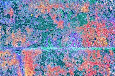 Çizik ve çatlaklarla metal doku