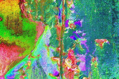 Dökülen boya paslı metal dokusu