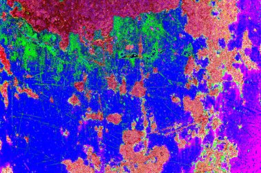 Çizik ve çatlaklarla metal doku