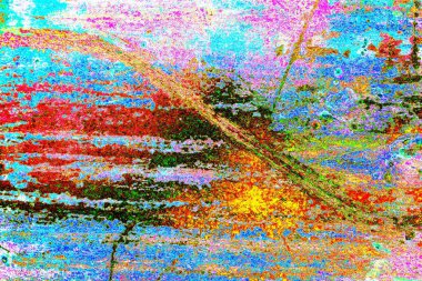 Mavi renklerin soyut suluboya paleti, karışık renk, arkaplan, vektör illüstrasyonu, bir renk karışımı