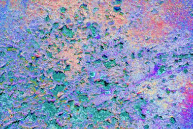 Çizik ve çatlaklarla metal doku