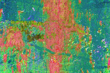 Dökülen boya paslı metal dokusu