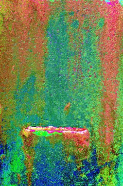 Dökülen boya paslı metal dokusu