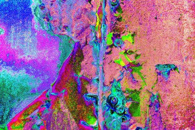 Dökülen boya paslı metal dokusu