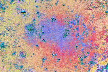 Çizik ve çatlaklarla metal doku