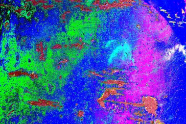 Çizik ve çatlaklarla metal doku