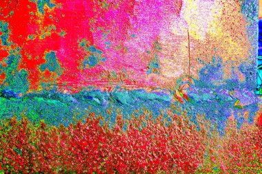 Yaratıcı ve tasarım sanatı, eski duvar dokusu. Duvar kağıdı için soyut renkli doku arkaplanı. 