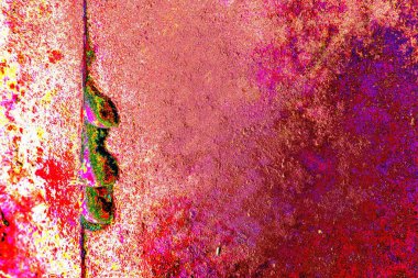 Çizik ve çatlaklarla metal doku