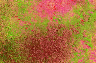 Çizik ve çatlaklarla metal doku