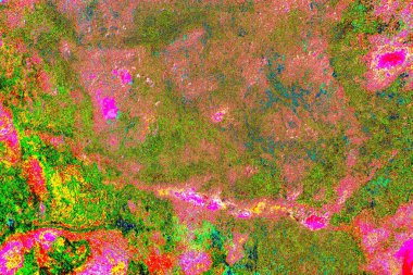 Çizik ve çatlaklarla metal doku