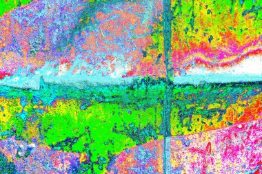 Çizik ve çatlaklarla metal doku