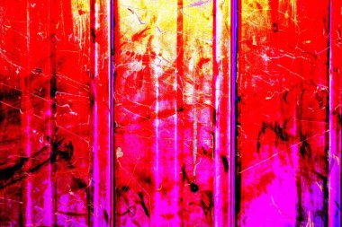 Çizik ve çatlaklarla metal doku