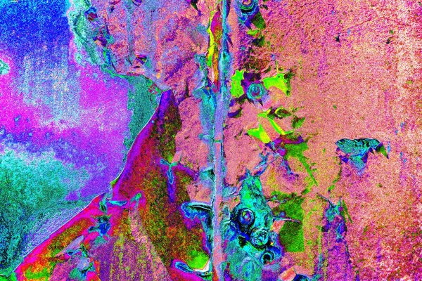 Dökülen boya paslı metal dokusu