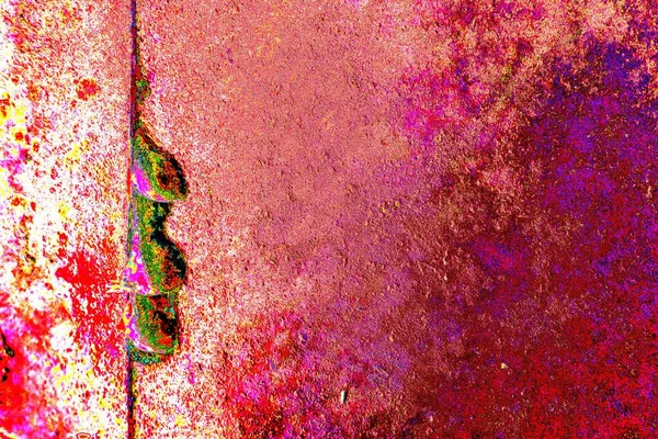 Çizik ve çatlaklarla metal doku