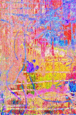 Çizik ve çatlaklarla metal doku