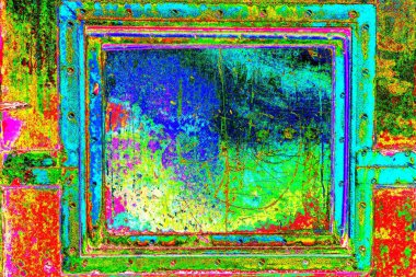 Çizik ve çatlaklarla metal doku