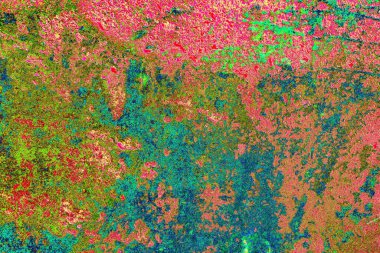 Çizik ve çatlaklarla metal doku