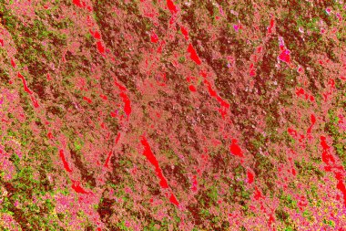 Çizik ve çatlaklarla metal doku