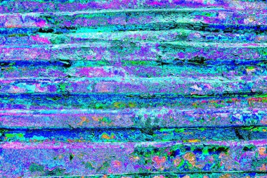 Çizik ve çatlaklarla metal doku