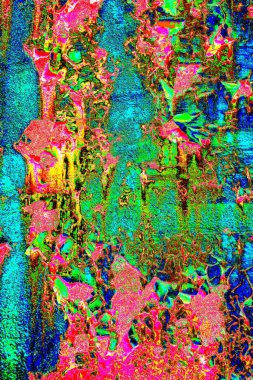 Dökülen boya paslı metal dokusu