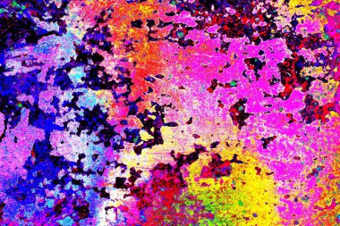 Çizik ve çatlaklarla metal doku