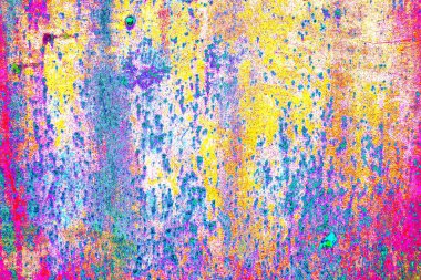 Çizik ve çatlaklarla metal doku