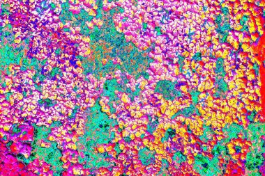 Dökülen boya paslı metal dokusu