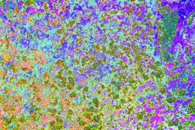 Dökülen boya paslı metal dokusu