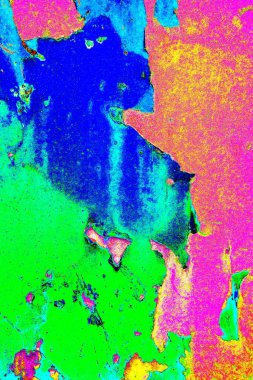 Dökülen boya paslı metal dokusu