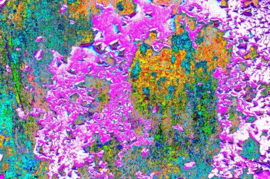 Dökülen boya paslı metal dokusu