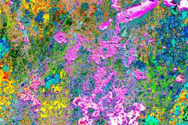 Dökülen boya paslı metal dokusu