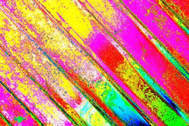 Çizik ve çatlaklarla metal doku