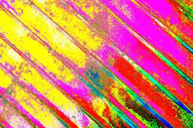 Çizik ve çatlaklarla metal doku