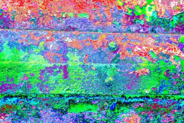 Çizik ve çatlaklarla metal doku