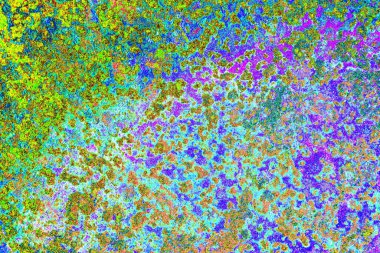 Dökülen boya paslı metal dokusu