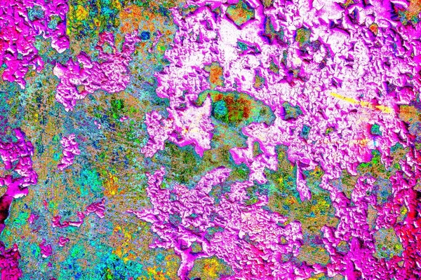 Dökülen boya paslı metal dokusu