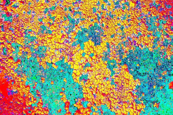 Dökülen boya paslı metal dokusu