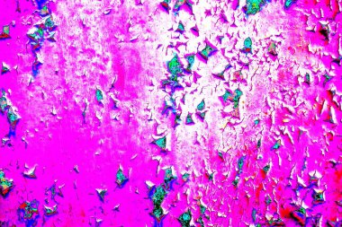 Dökülen boya paslı metal dokusu