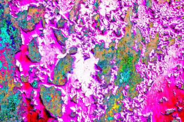 Dökülen boya paslı metal dokusu