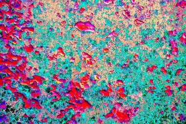 Dökülen boya paslı metal dokusu