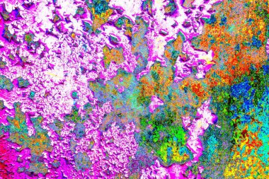 Dökülen boya paslı metal dokusu