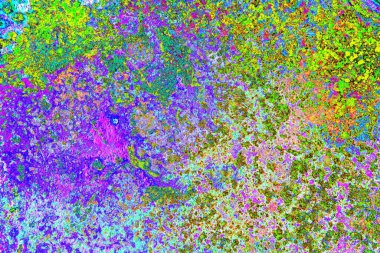 Dökülen boya paslı metal dokusu