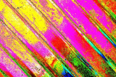 Çizik ve çatlaklarla metal doku