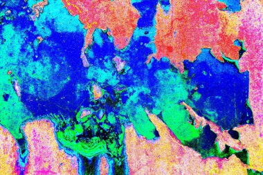 Dökülen boya paslı metal dokusu