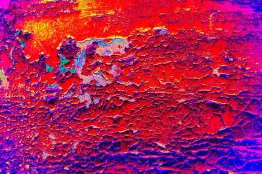 Duvar dokusu arkaplanı eski boyayla soyulmuş