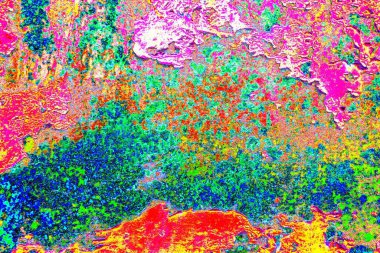 Dökülen boya paslı metal dokusu