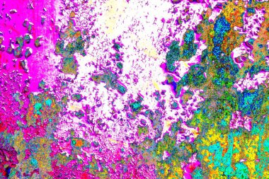 Dökülen boya paslı metal dokusu