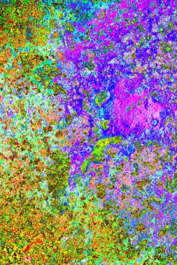 Dökülen boya paslı metal dokusu