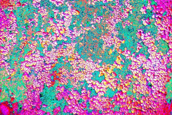 Dökülen boya paslı metal dokusu