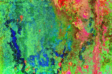 Dökülen boya paslı metal dokusu